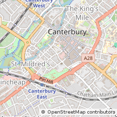 Map of Canterbury