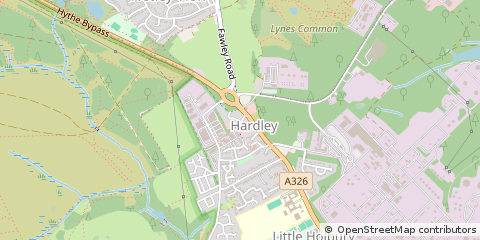 Map of Southampton, Hampshire