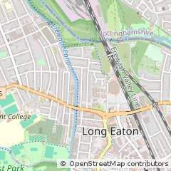 Map of Nottingham, Nottinghamshire