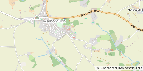 Map of Kingsbridge, Devon