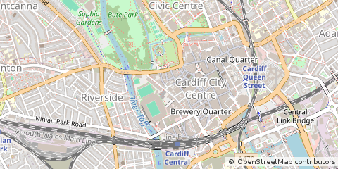 Map of Cardiff