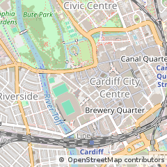 Map of Cardiff