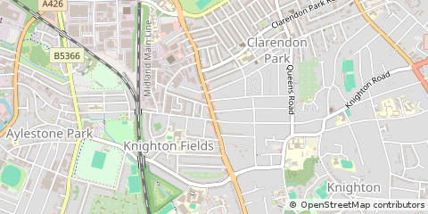 Map of Leicester, Middlesex