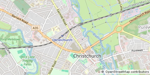 Map of Christchurch