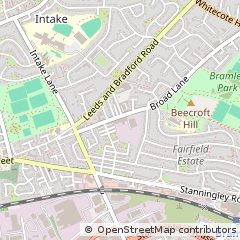 Map of Leeds, West Yorkshire