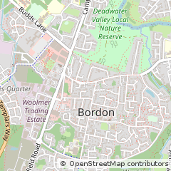 Map of Bordon, Hampshire