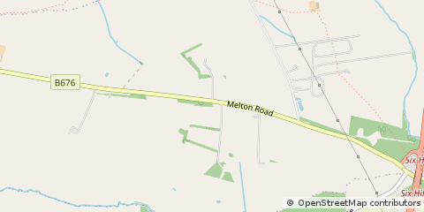 Map of Melton Mowbray, Leicestershire