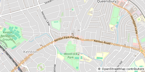Map of Harrow, Middlesex