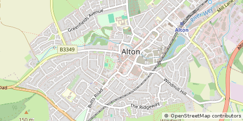 Map of Alton, Hampshire