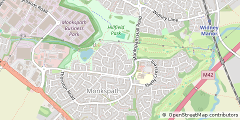 Map of Solihull