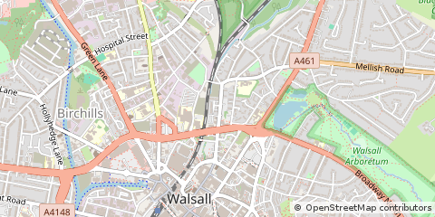Map of Walsall