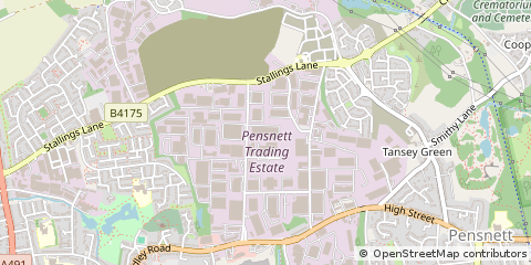 Map of Kingswinford, West Midlands