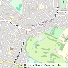 Map of Solihull, West Midlands