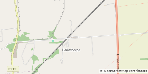 Map of Gainsborough, Lincolnshire