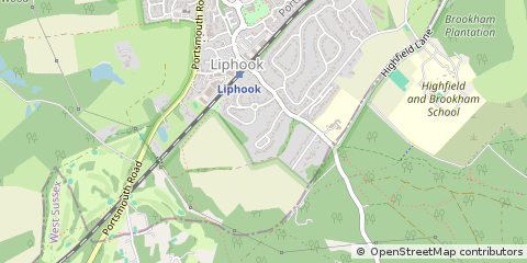 Map of Liphook, Hampshire