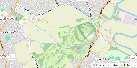 Map of Wakefield, West Yorkshire