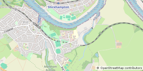 Map of Pill, Bristol