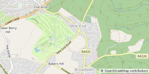Map of Coleford, Gloucestershire
