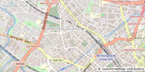 Map of Birmingham, West Midlands