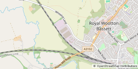 Map of Swindon, Wiltshire