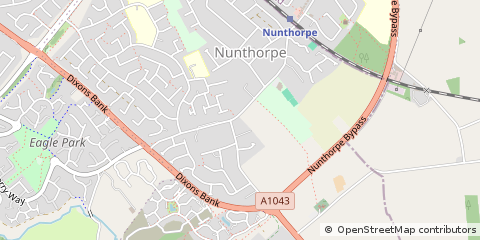 Map of Middlesbrough, North Yorkshire