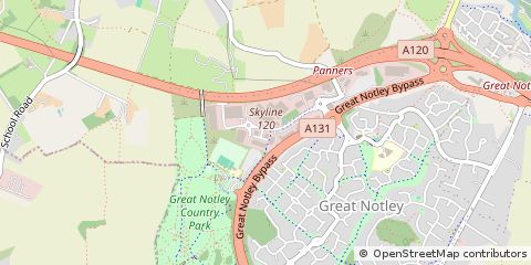 Map of Braintree, Essex