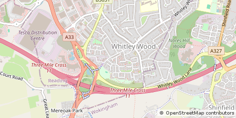 Map of Reading, Berkshire