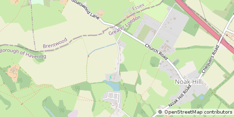 Map of Romford, Essex