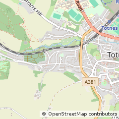 Map of Totnes, Devon