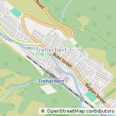 Map of Treorchy, RCT