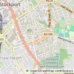 Map of Stockport, Cheshire