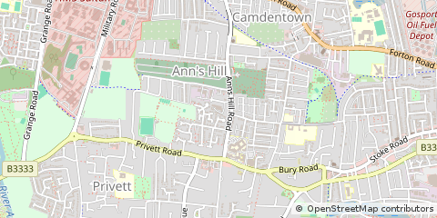 Map of Gosport, Hampshire