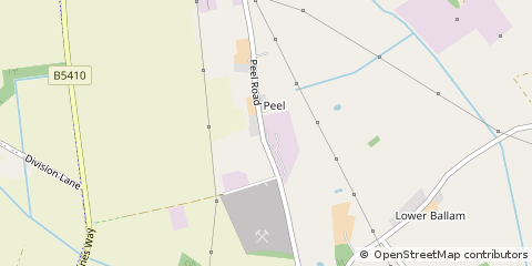 Map of Blackpool, Lancashire