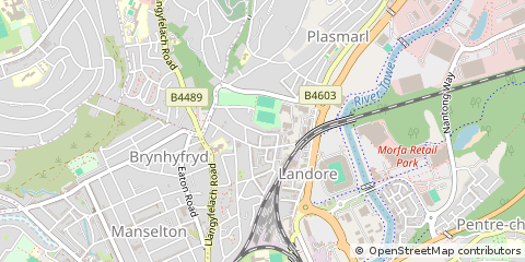 Map of Swansea