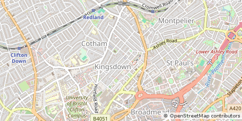 Map of Bristol