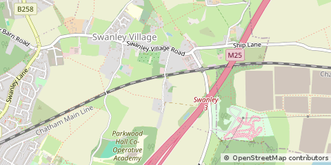 Map of Swanley, Kent