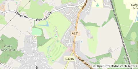 Map of Wokingham, Berkshire