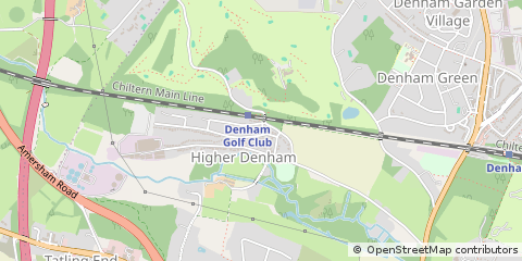 Map of Uxbridge, Buckinghamshire