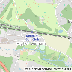 Map of Uxbridge, Buckinghamshire