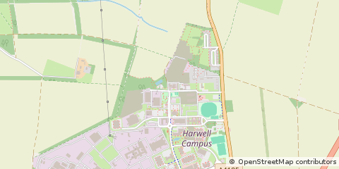Map of Harwell, Oxfordshire