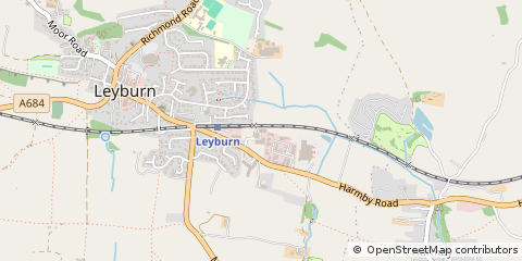 Map of Leyburn, North Yorkshire