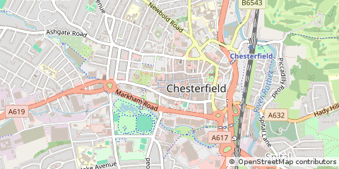 Map of Chesterfield