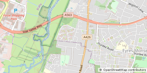 Map of Leicester