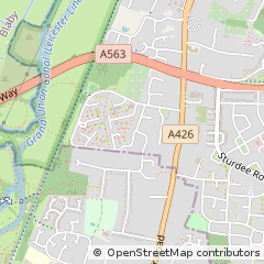 Map of Leicester