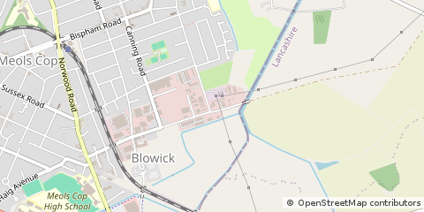 Map of Southport, Merseyside