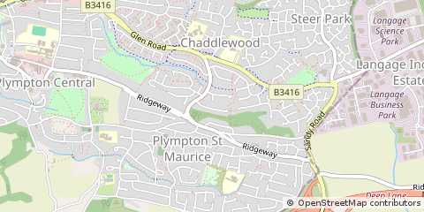 Map of Plymouth, Devon