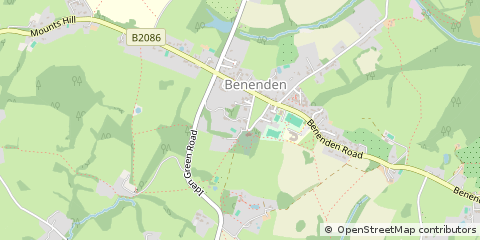 Map of Benenden, Kent