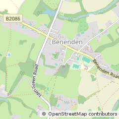 Map of Benenden, Kent