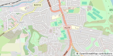Map of Maidstone, Kent