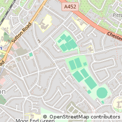 Map of Erdington, West Midlands